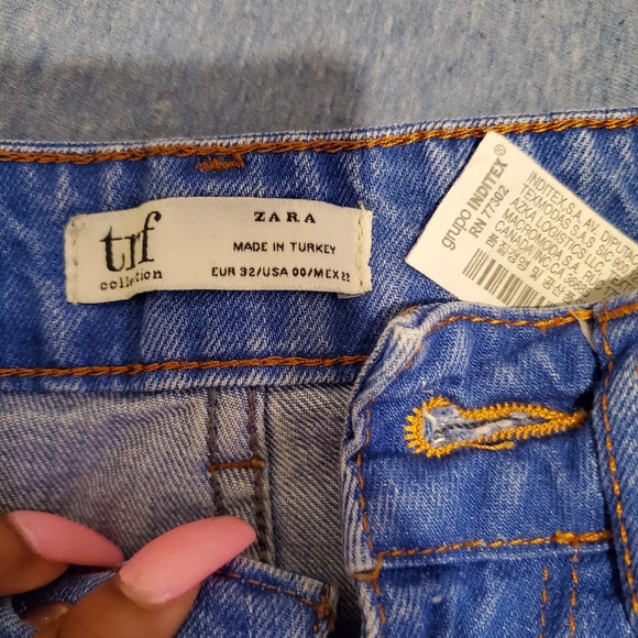 Zara flare denim strip jeans - Picture 3 of 3